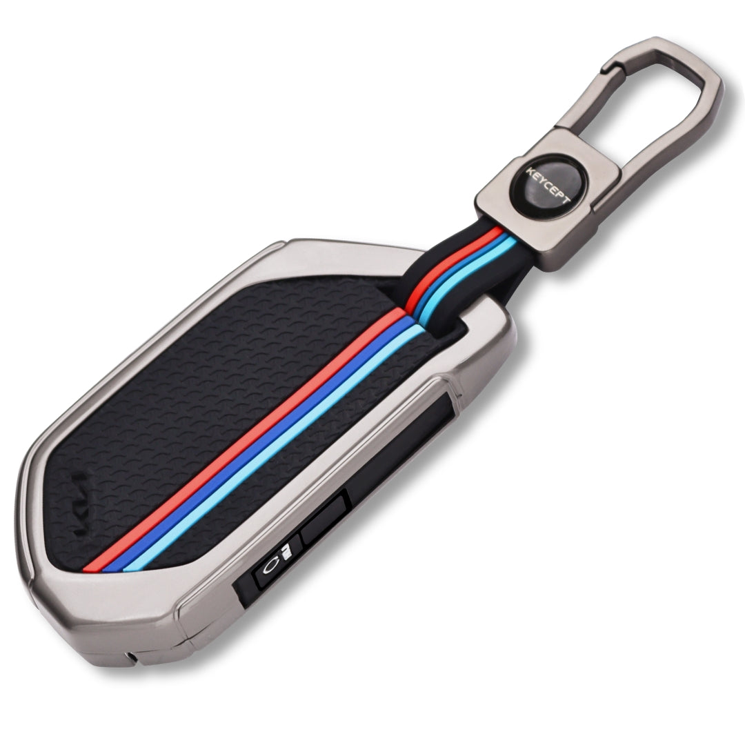 Kia Metal Alloy Key Cover with Keychain (Type M1)