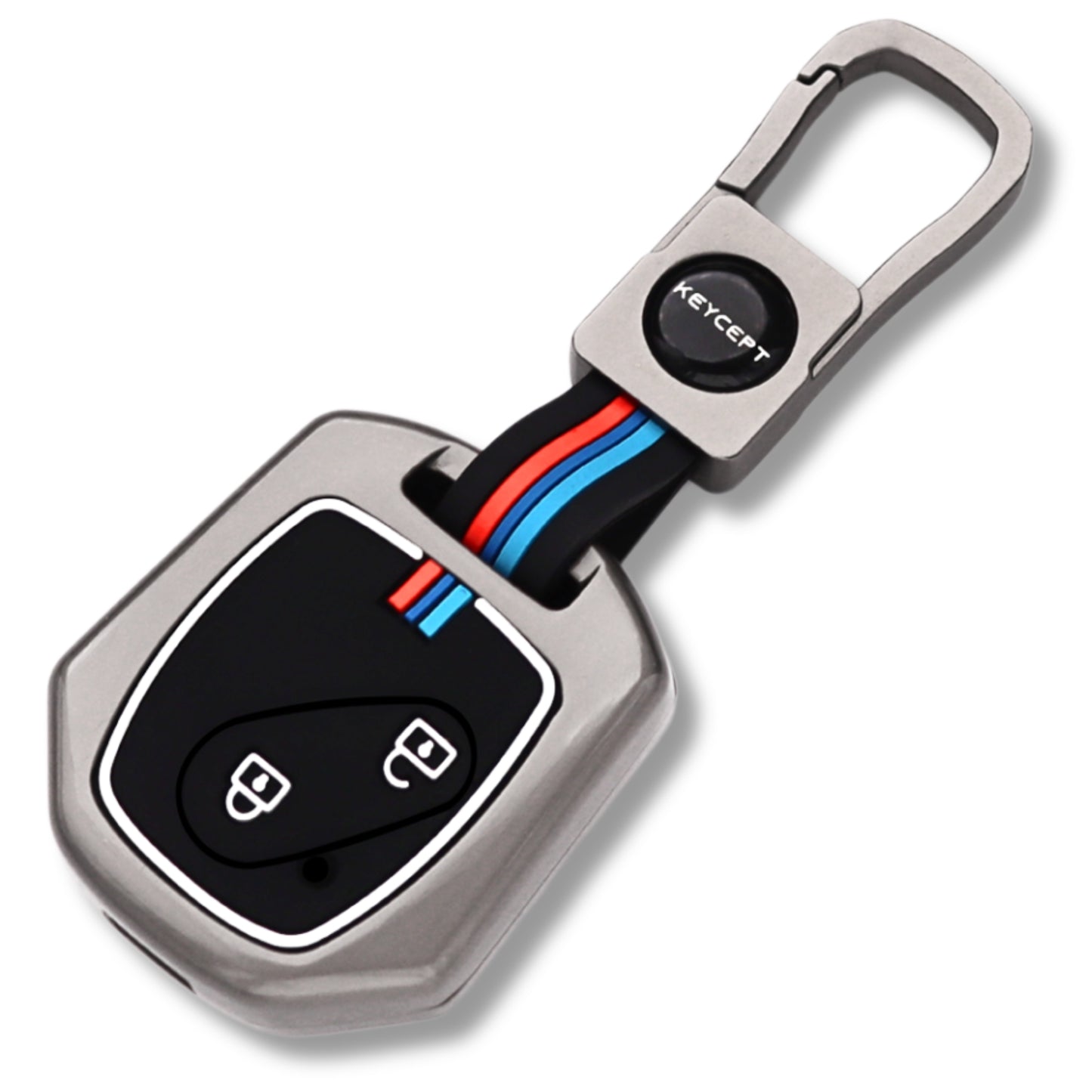 Honda Metal Alloy Key Cover with Keychain (Type M1).