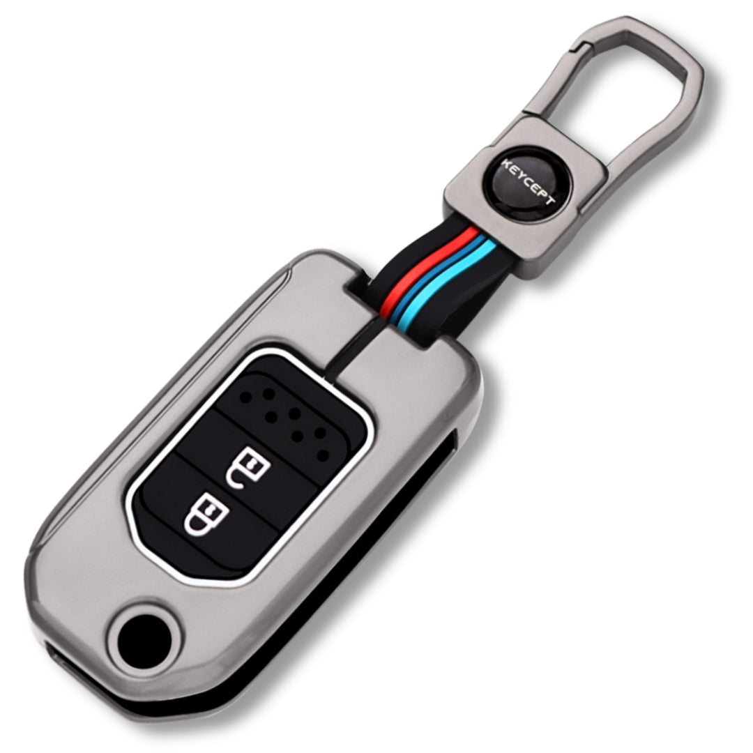 Honda Metal Alloy Key Cover with Keychain (Type M1)