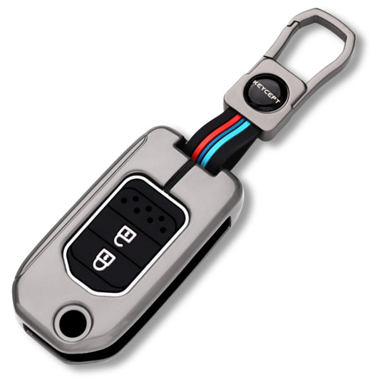 Honda Metal Alloy Key Cover with Keychain (Type M1)