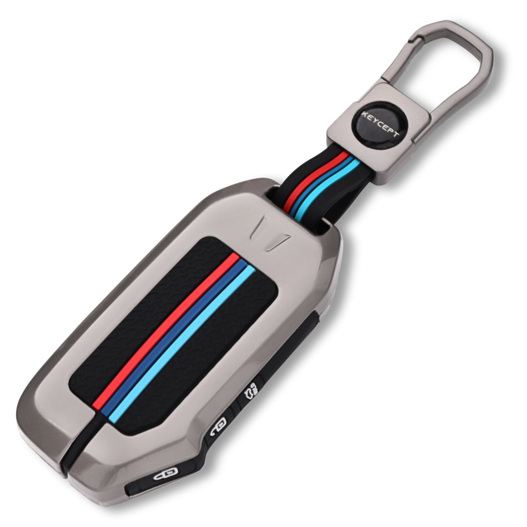 Kia Metal Alloy Key Cover with Keychain (Type M1)