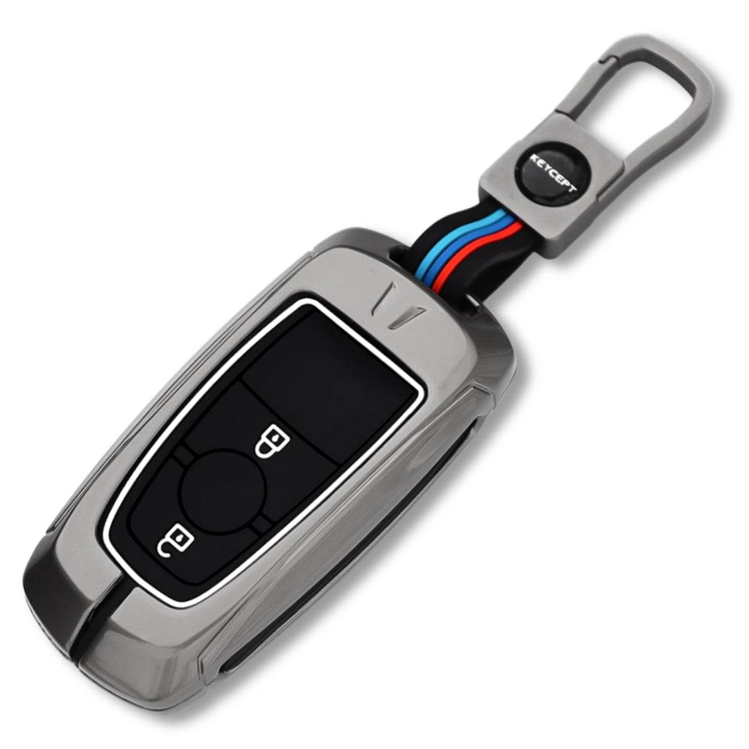 Ford Metal Alloy Key Cover With Keychain. (Type M1)