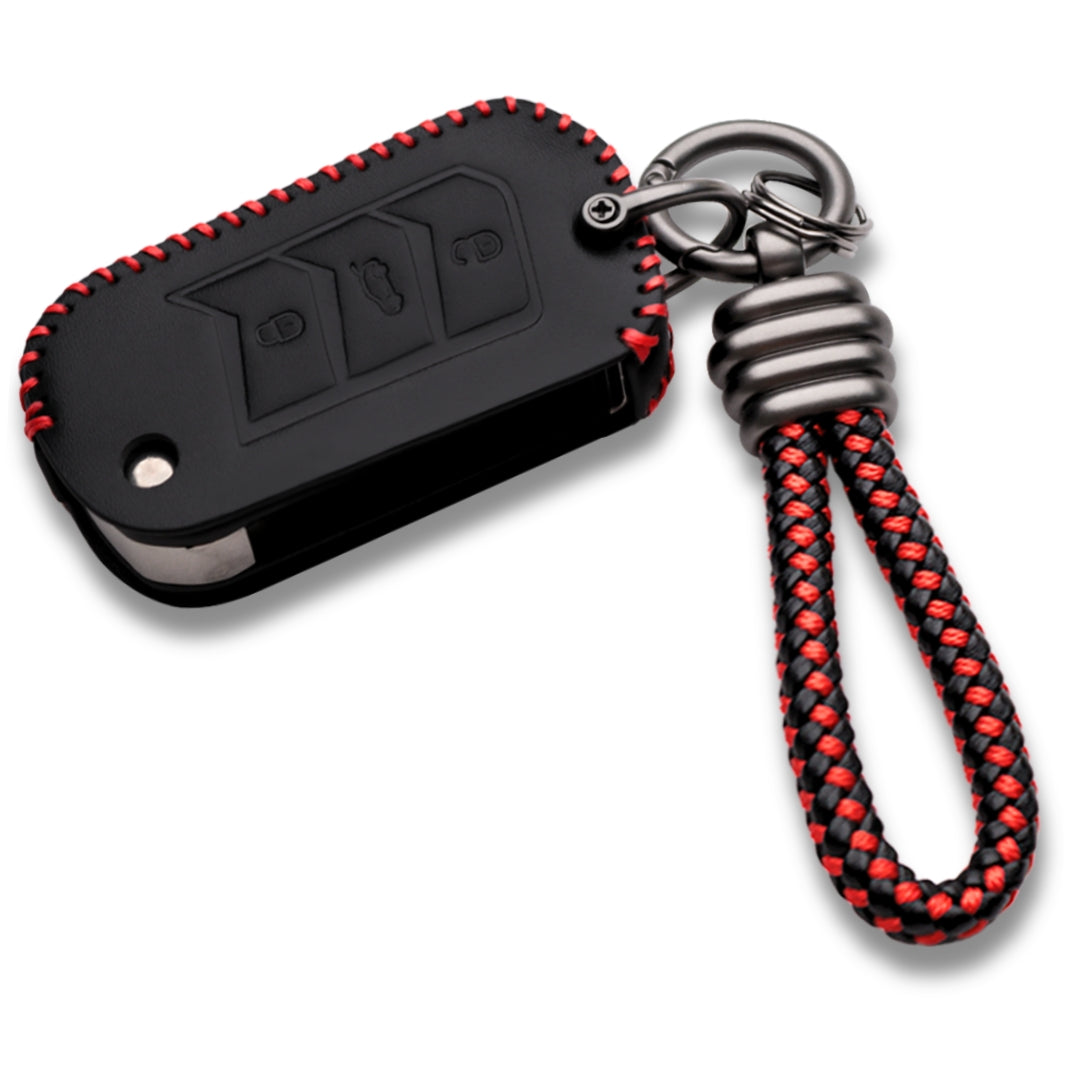 Mahindra Classic Leather Key Cover with Keychain K9