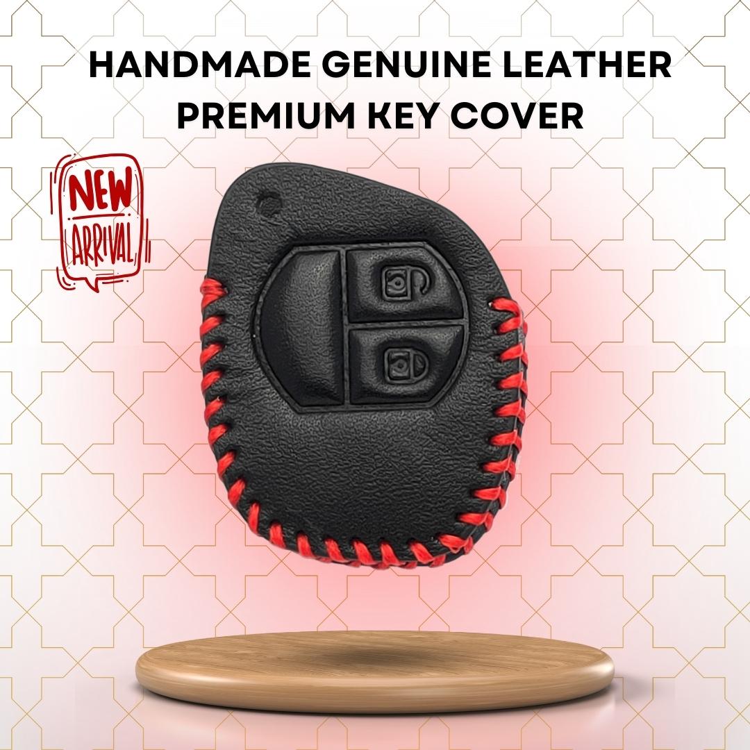 Suzuki Classic Leather Key Cover with keychain