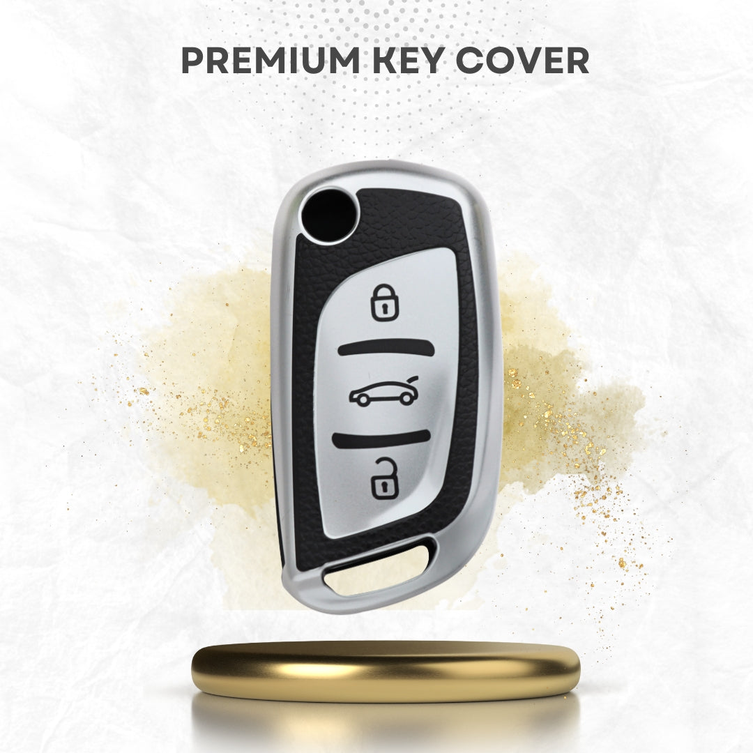 Universal TPU Leather Key Cover with Keychain (Type 2)