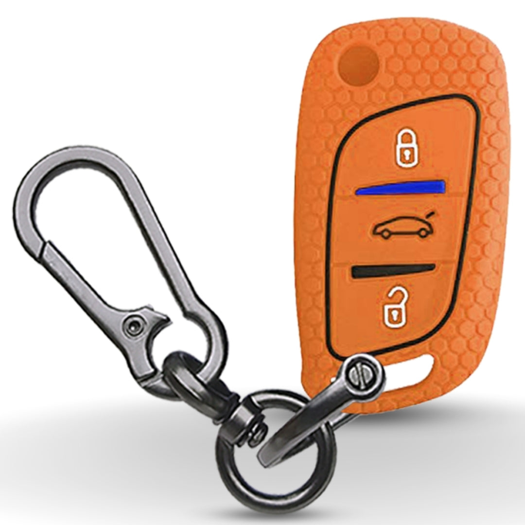 Silicone key cover for B11 DS aftermarket remote key with keychain