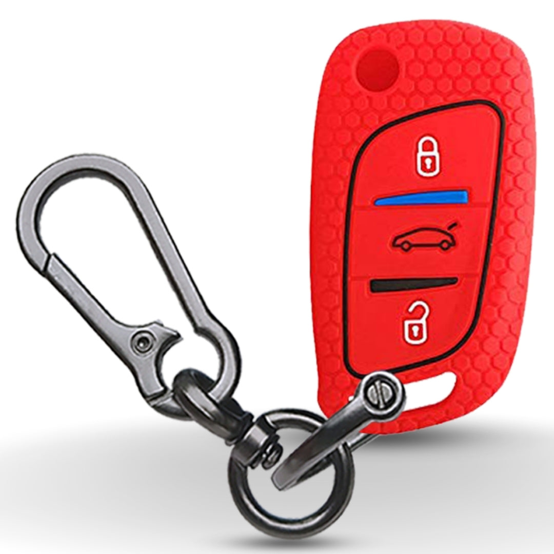 Silicone key cover for B11 DS aftermarket remote key with keychain