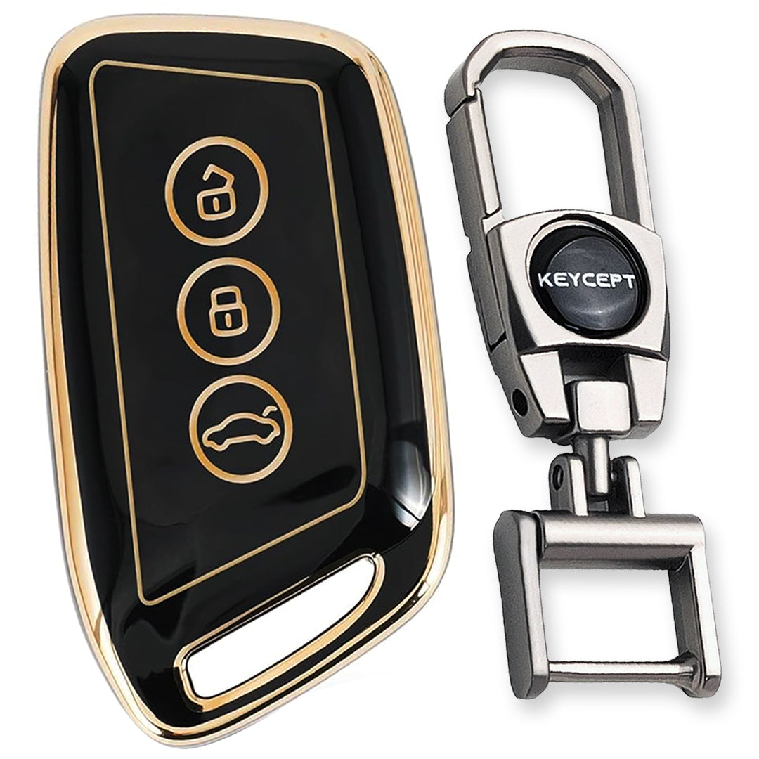 MG Gold Line TPU Key Cover with Keychain (Type 2)