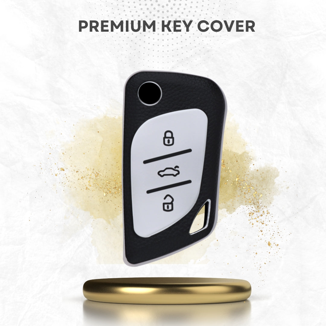 Universal TPU Leather Key Cover with Keychain (Type 7).