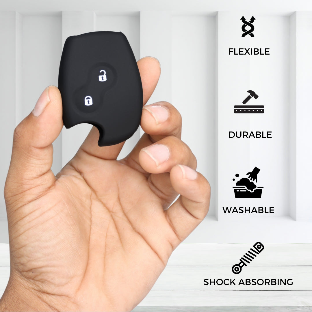 Renault/ Nissan Silicone Key Cover with Keychain (Type K1)