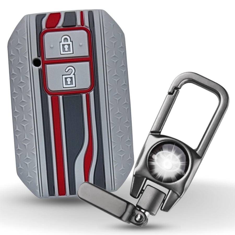 Toyota Tristar Silicone Key Cover With Keychain K8