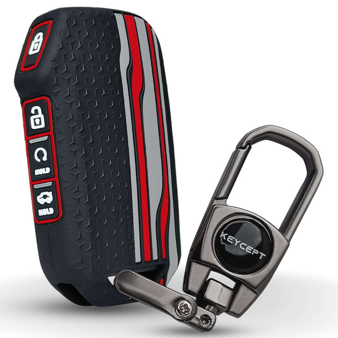 Kia Tristar Silicone Key Cover with Keychain - Main Image