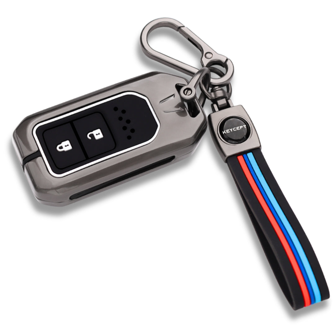 Honda Metal Key Cover with Keychain (Type M2)