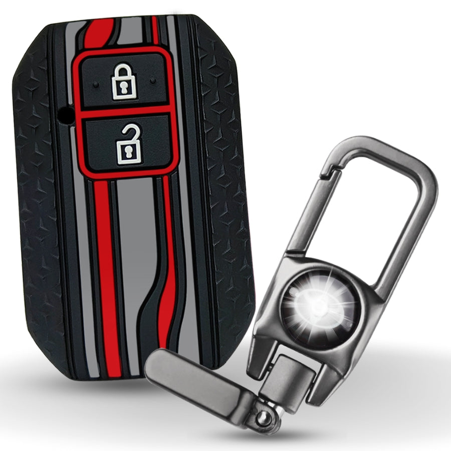 Toyota Tristar Silicone Key Cover With Keychain K8