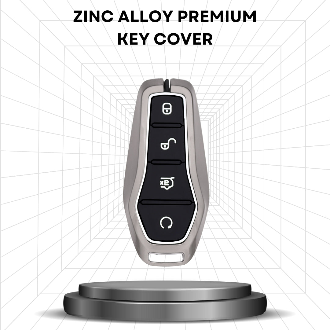 keycept Metal key cover For BYD Atto-3 4 Button Smart Key with Keychain M1.