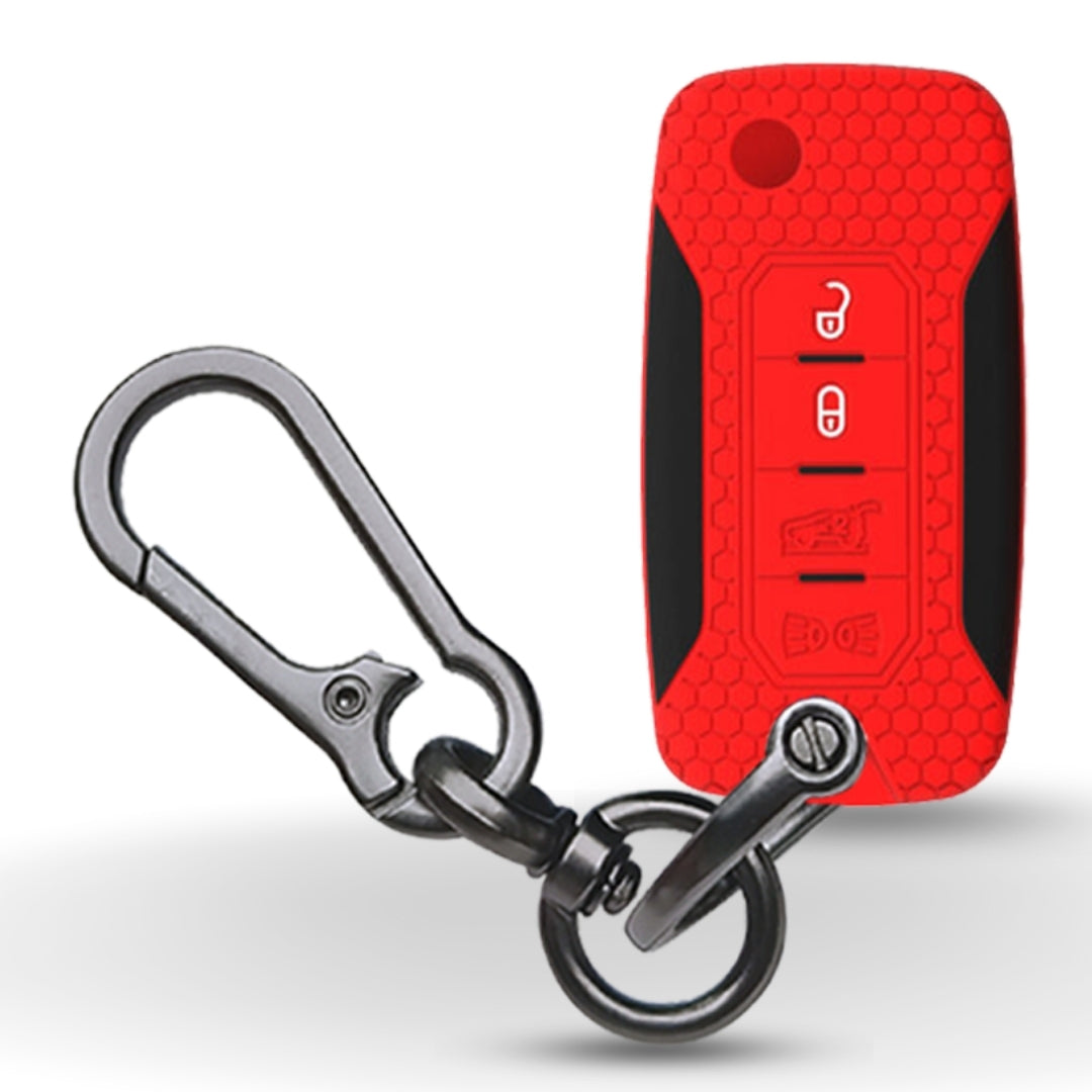 Silicone Key Cover with Keychain.(Type 1)