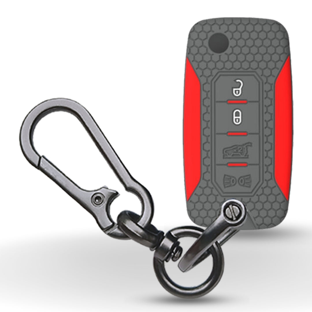 Silicone Key Cover with Keychain.(Type 1)