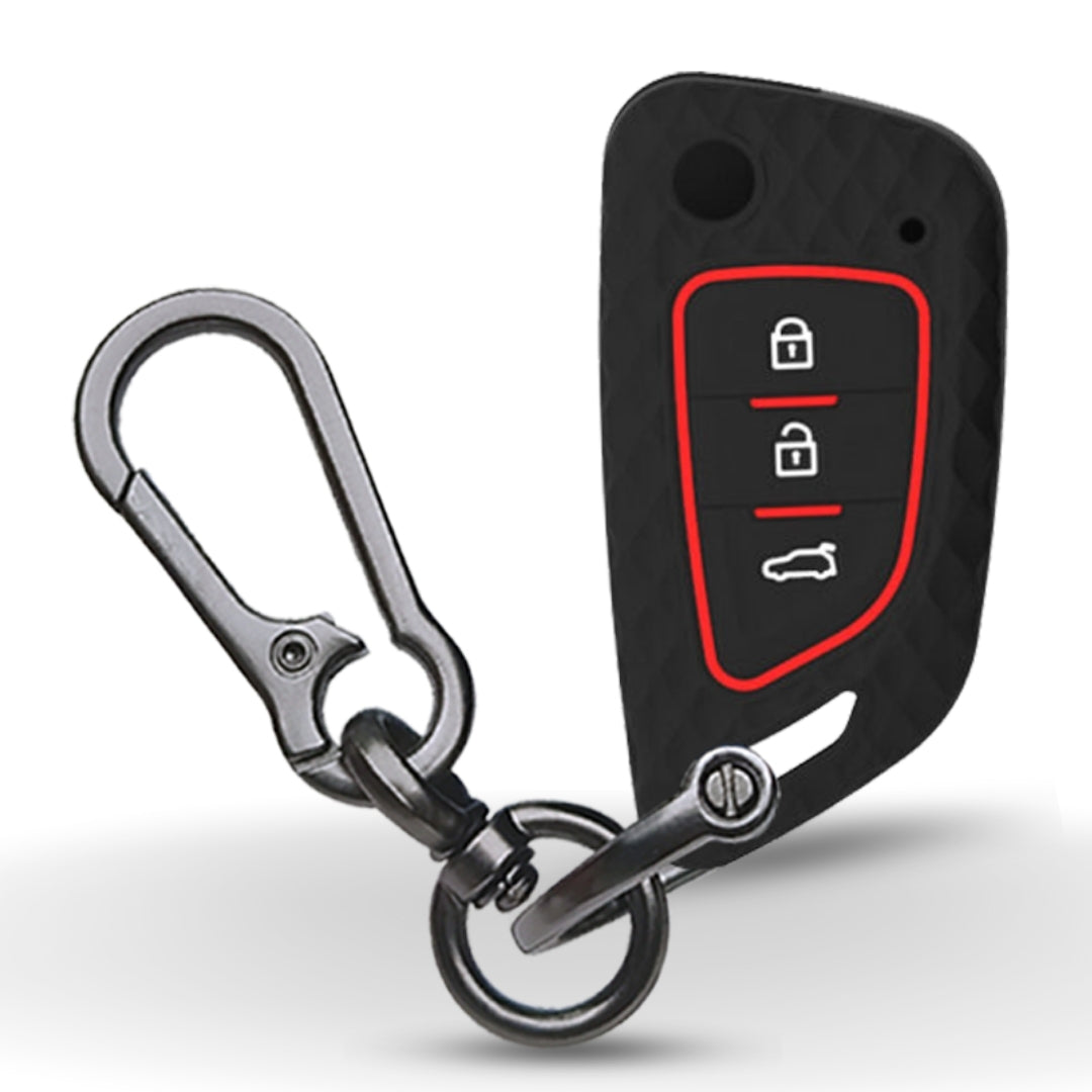 Silicone key cover for Universal models with xhorse df model universal remote flip key with keychain