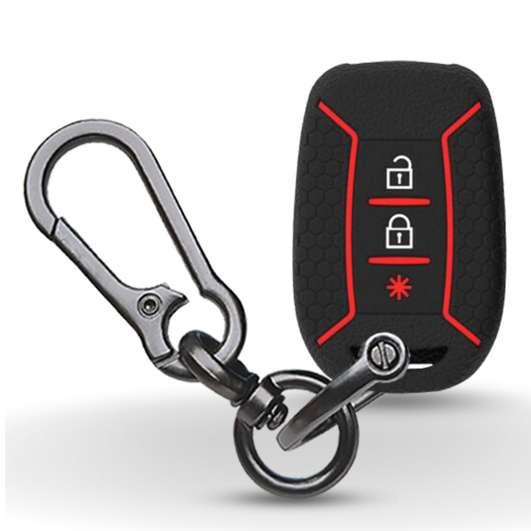Silicone car key cover for Renault Duster 2020 with keychain