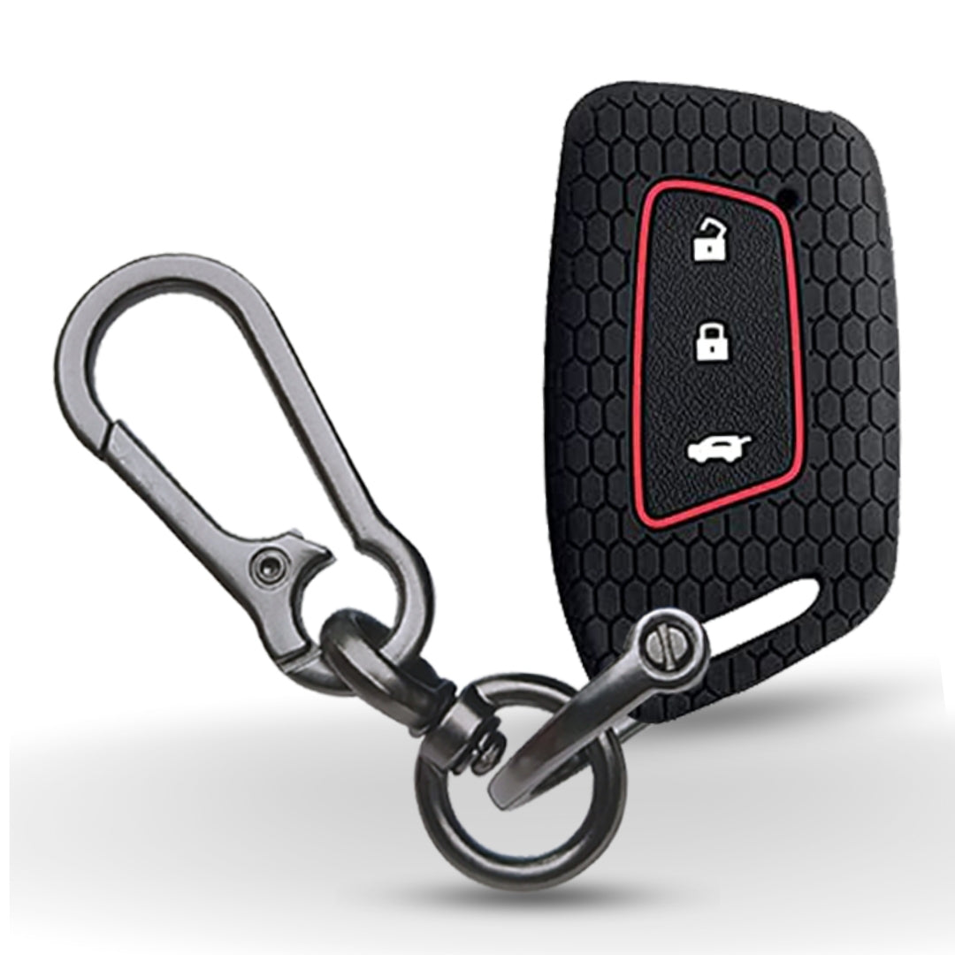Silicone key cover for MG Hector with keychain