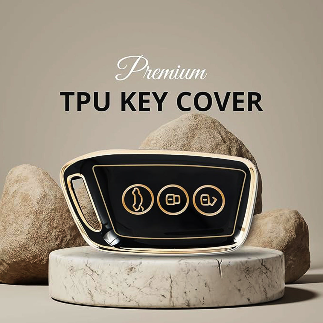 MG Gold Line TPU Key Cover with Keychain (Type 2)