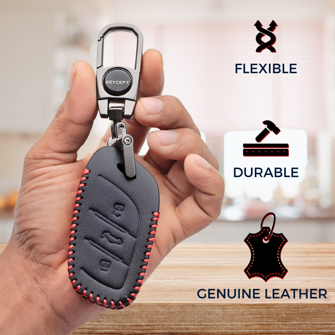 MG Classic Leather Key Cover with keychain K2