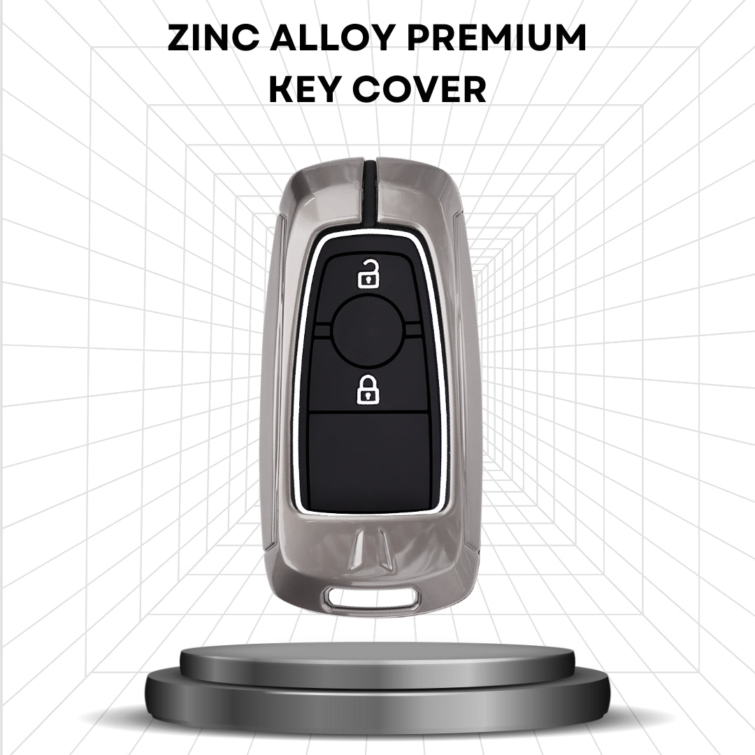 Ford Metal Alloy Key Cover With Keychain. (Type M2)