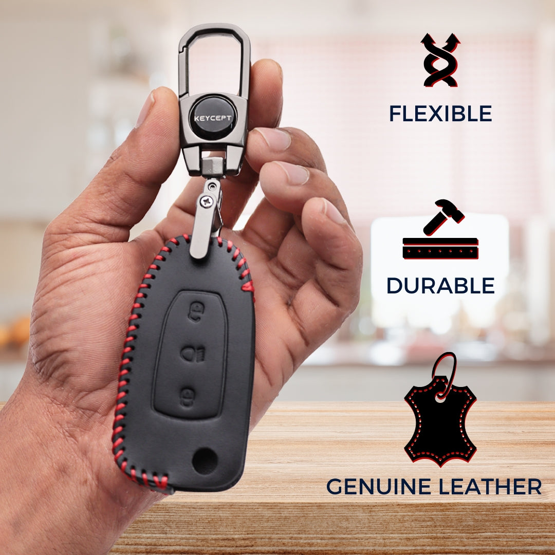 keycept classic leather tata zest safari nexon bolt storme hexa harrier safari punch tiago 3 button flip key cover