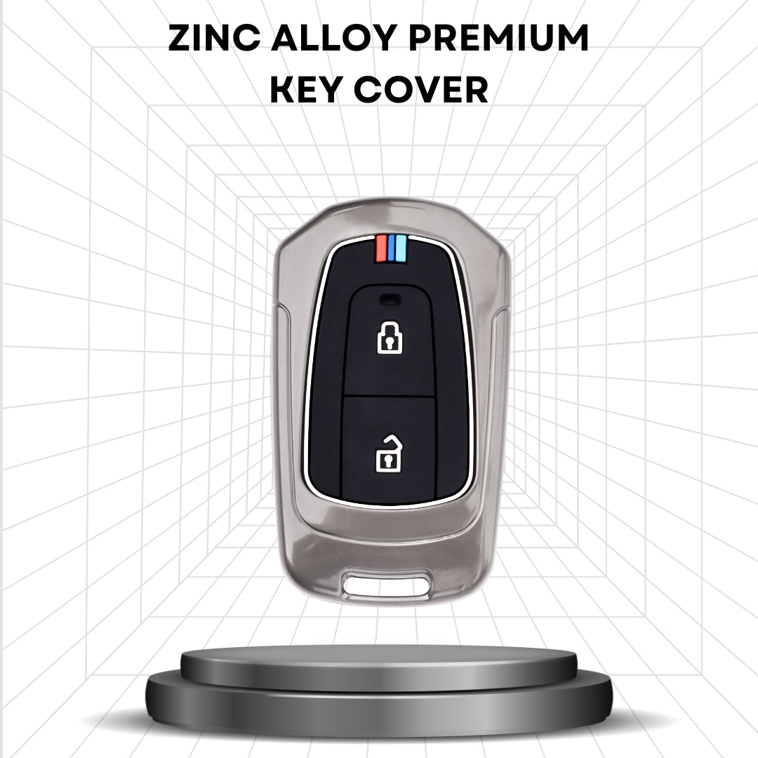 Tata Metal Alloy Key Cover with Keychain (Type M2).