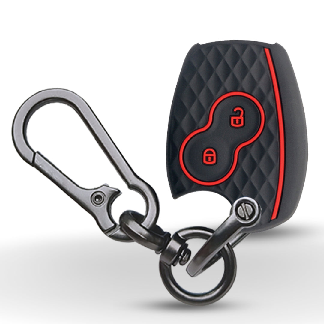 SIlicone car key cover for Nissan/Renault Logan, Duster, Verito, Lodgy with keychain