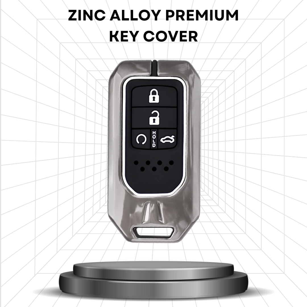 Honda Metal Alloy Key Cover with Keychain (Type M1)