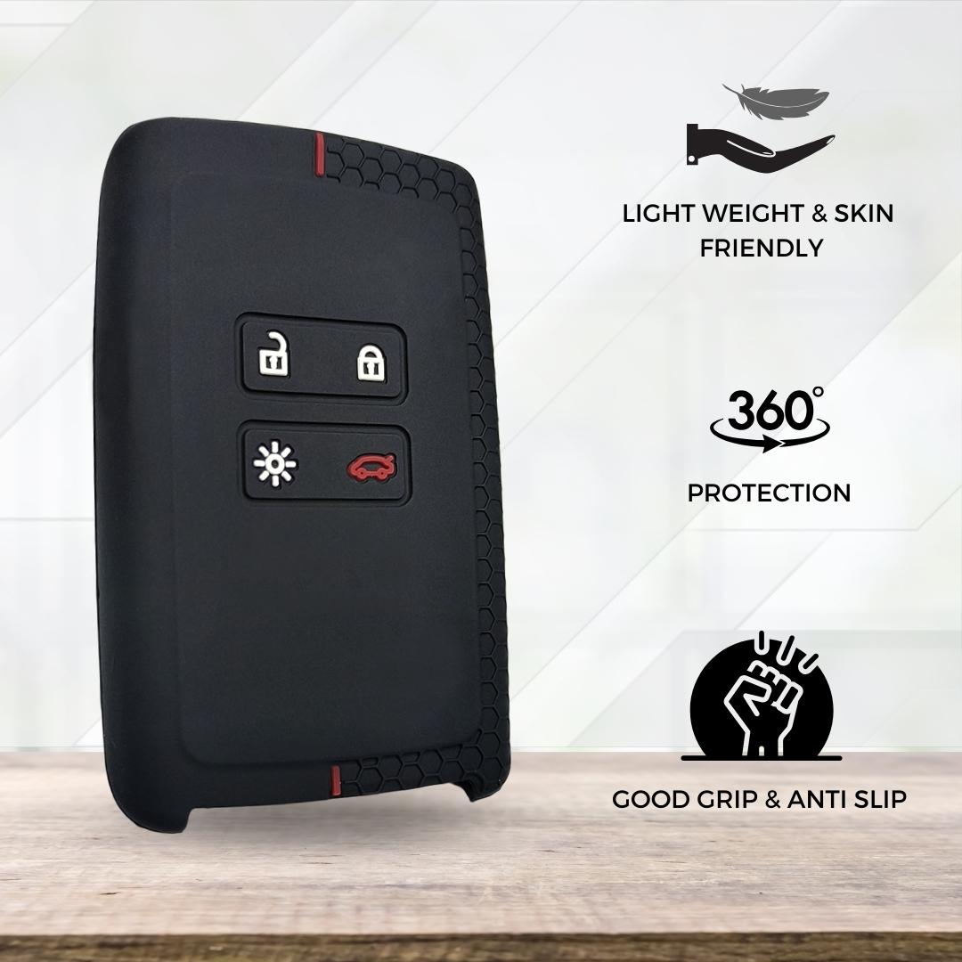 Silicone car key cover for Renault Triber, Kiger smart key