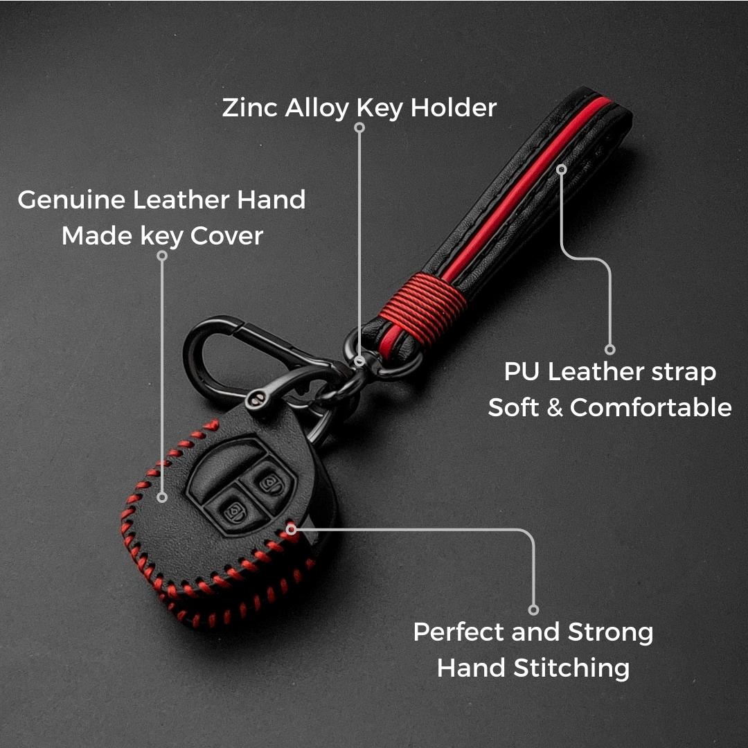 Suzuki Classic Leather Key Cover with Keychain K9