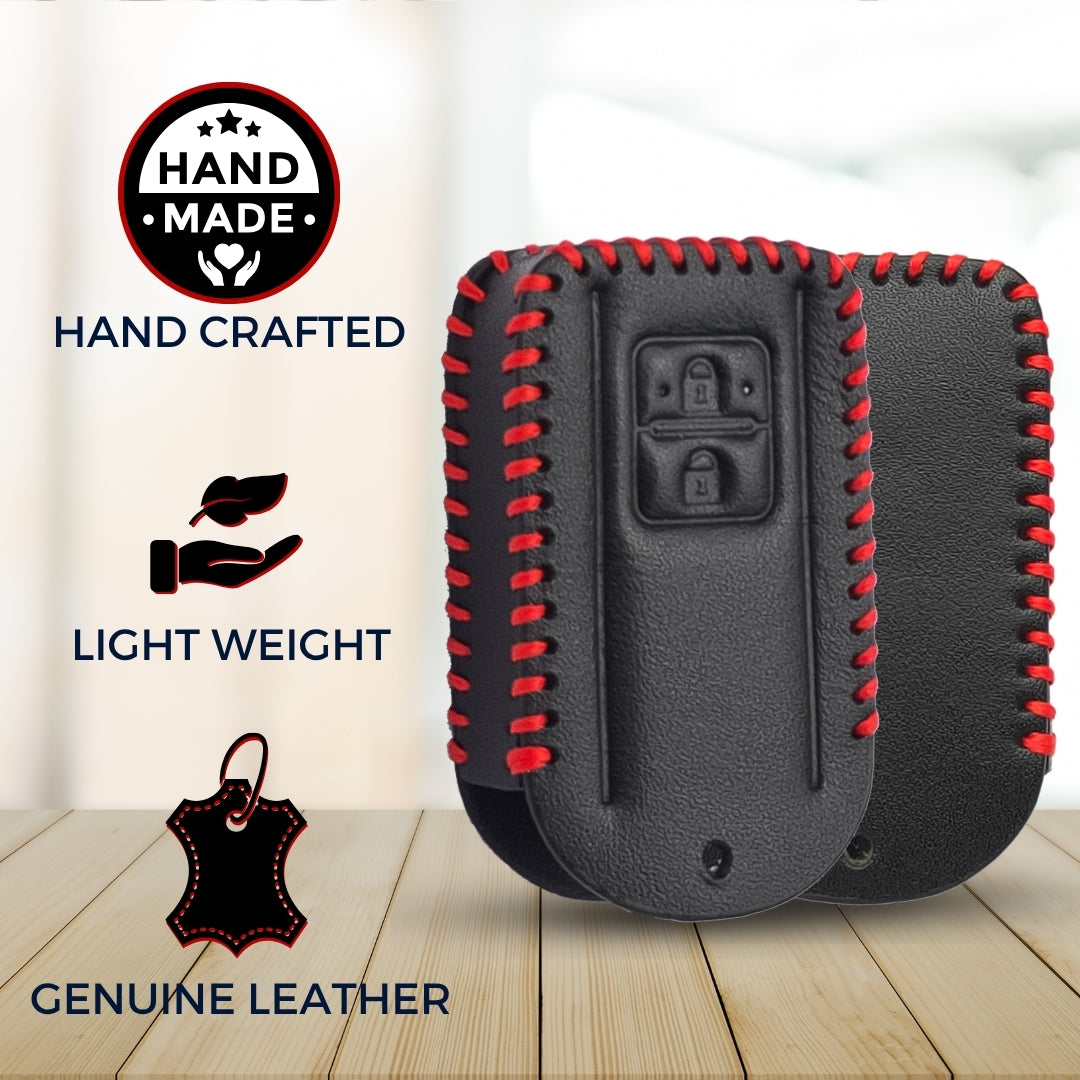 Suzuki Classic Leather Key Cover with Keychain K3