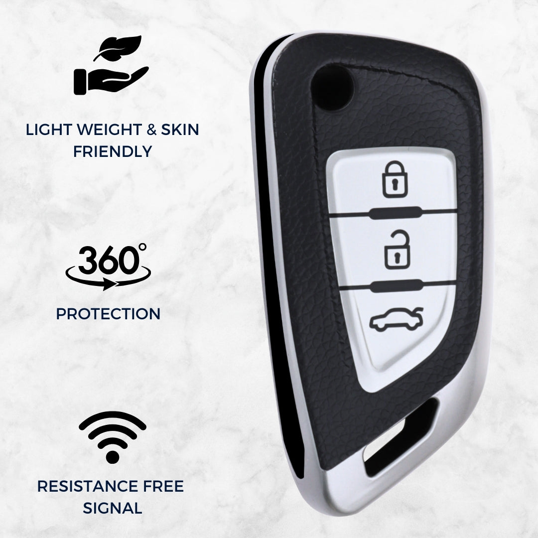 Universal TPU Leather Key Cover With Keychain. (Type K5)