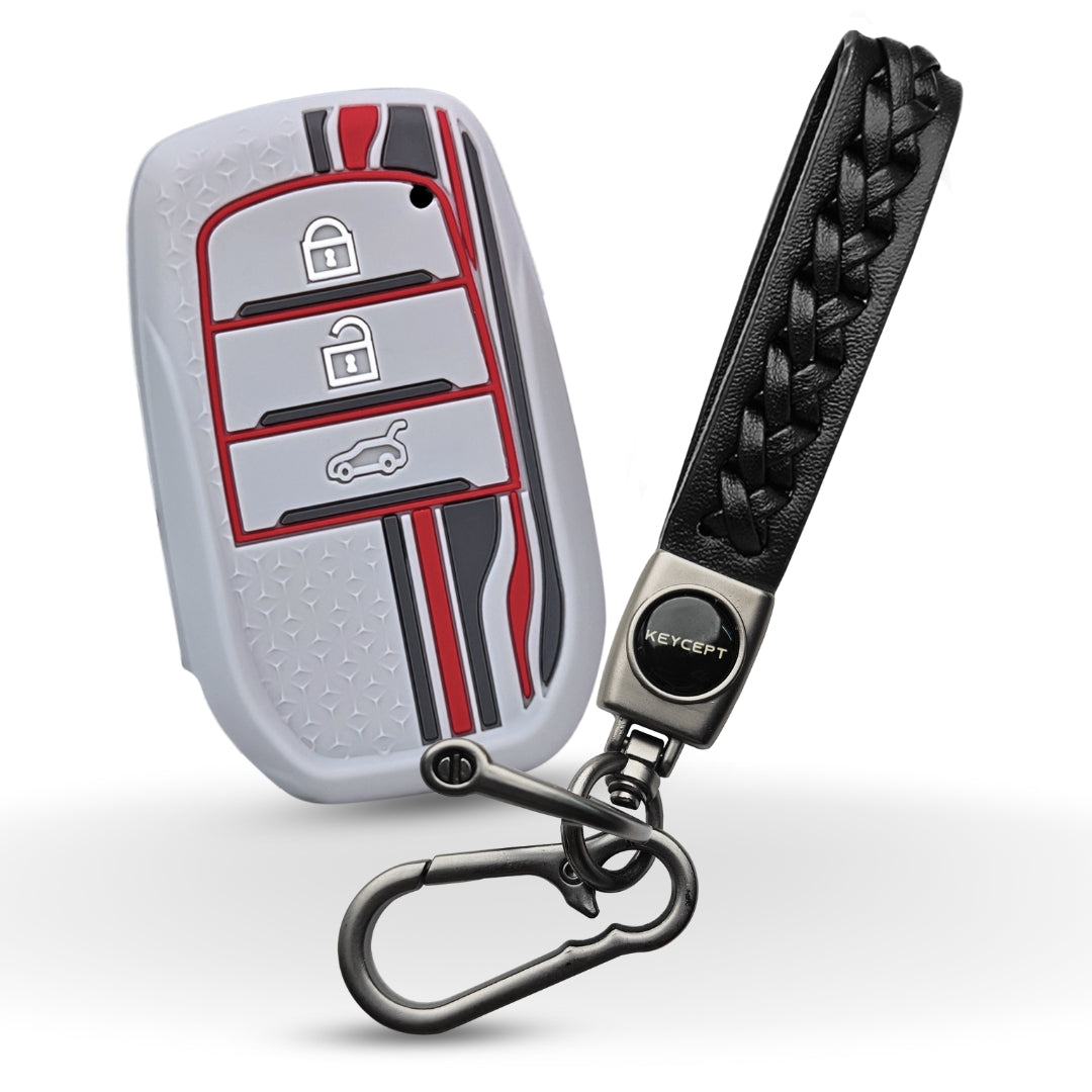 Toyota TriStar Silicone Key Cover with Keychain