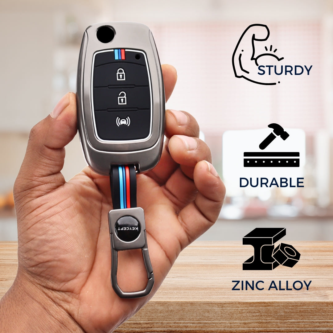 Metal Alloy Key Cover with Keychain (Type M1)