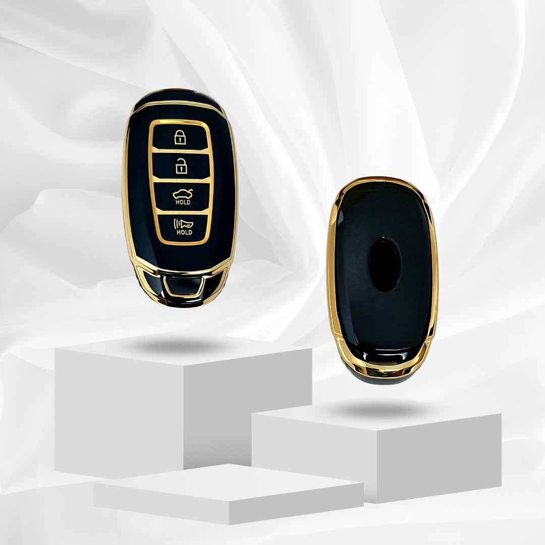 Hyundai Gold Line TPU Key Cover with Keychain (Type 2)