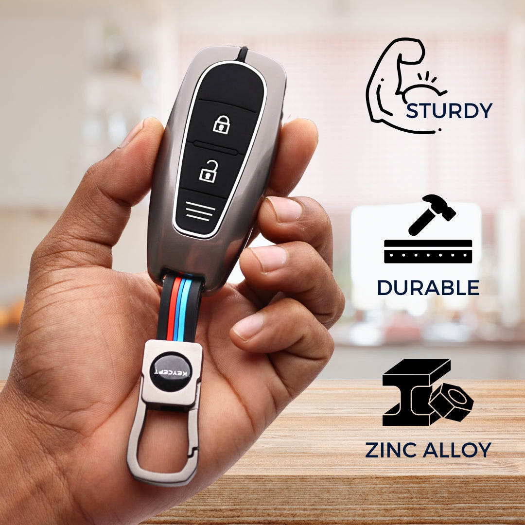 Suzuki Metal Alloy Key Cover with Keychain (Type M1)