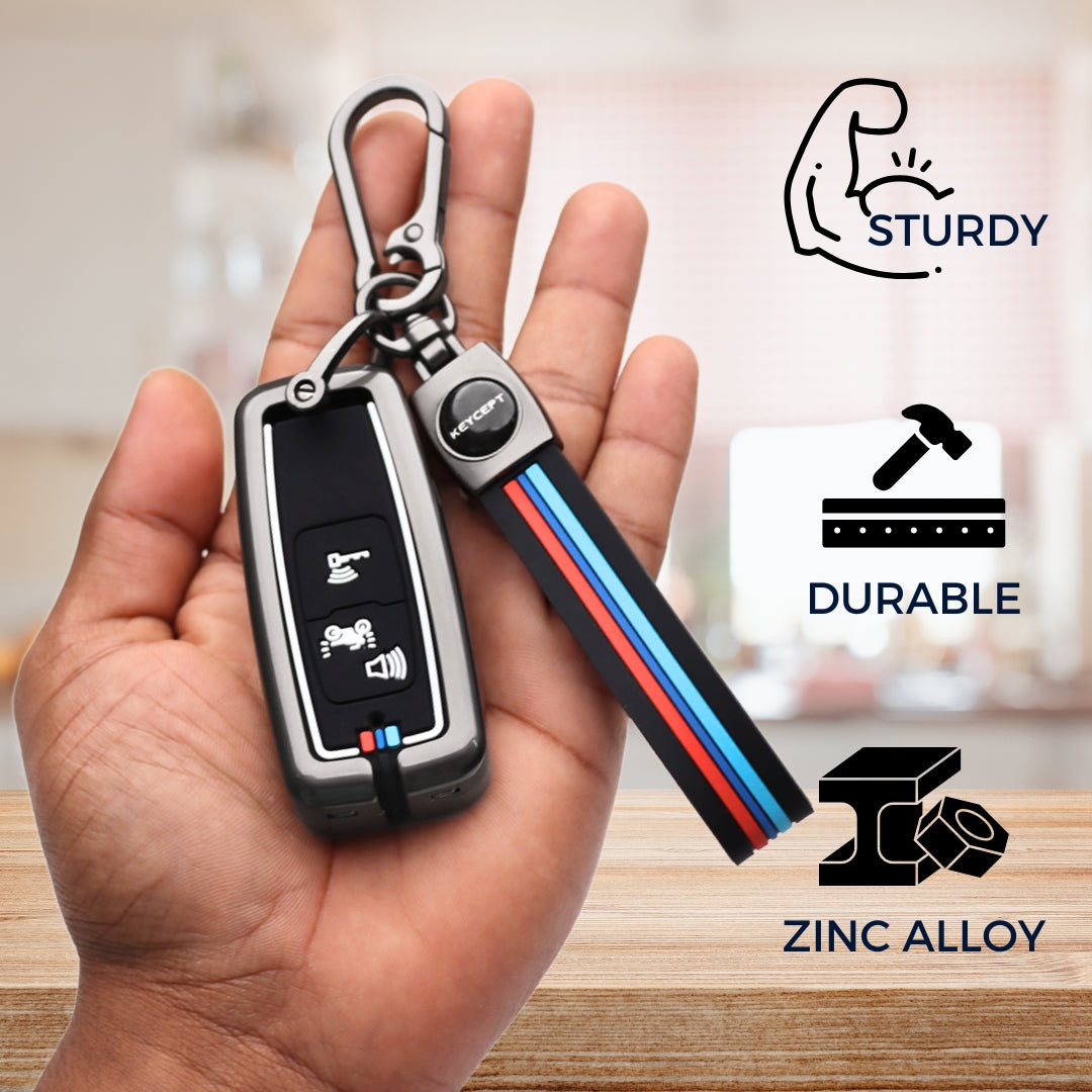 Honda Metal Key Cover with Keychain (Type M2)