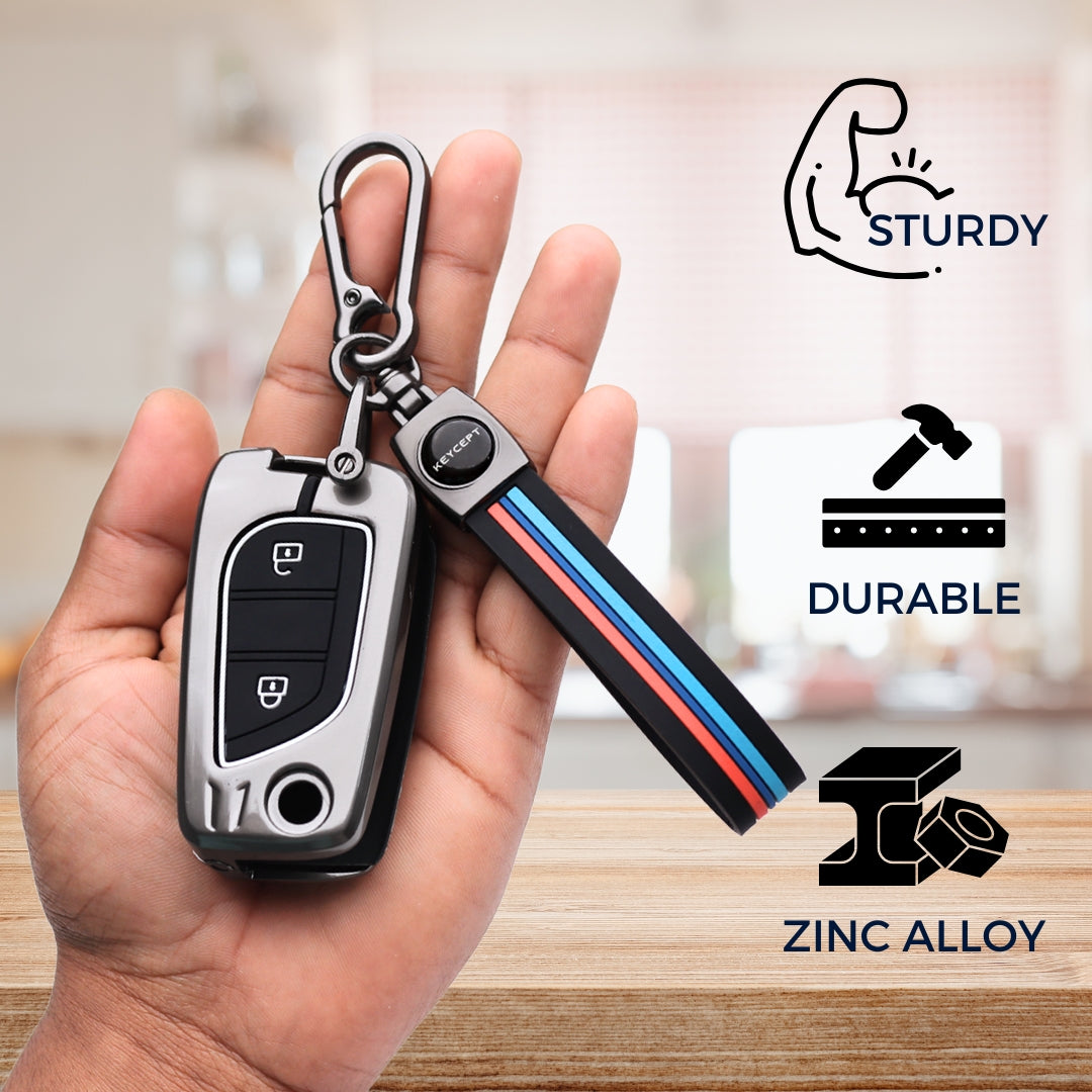 Metal Alloy Key Cover with Keychain (Type M2)