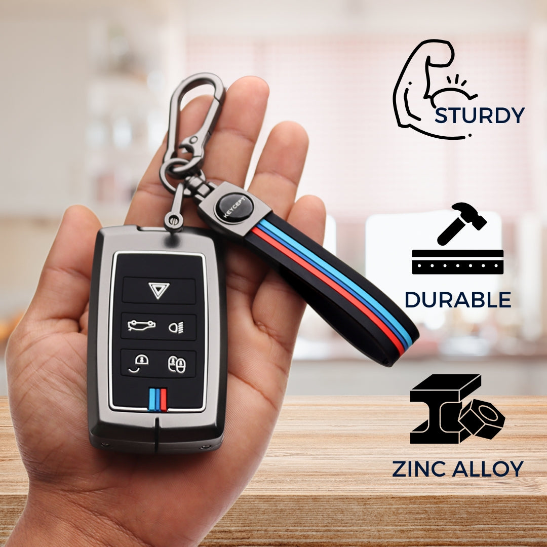Range Rover Metal Alloy Key Cover with Keychain (Type M2)