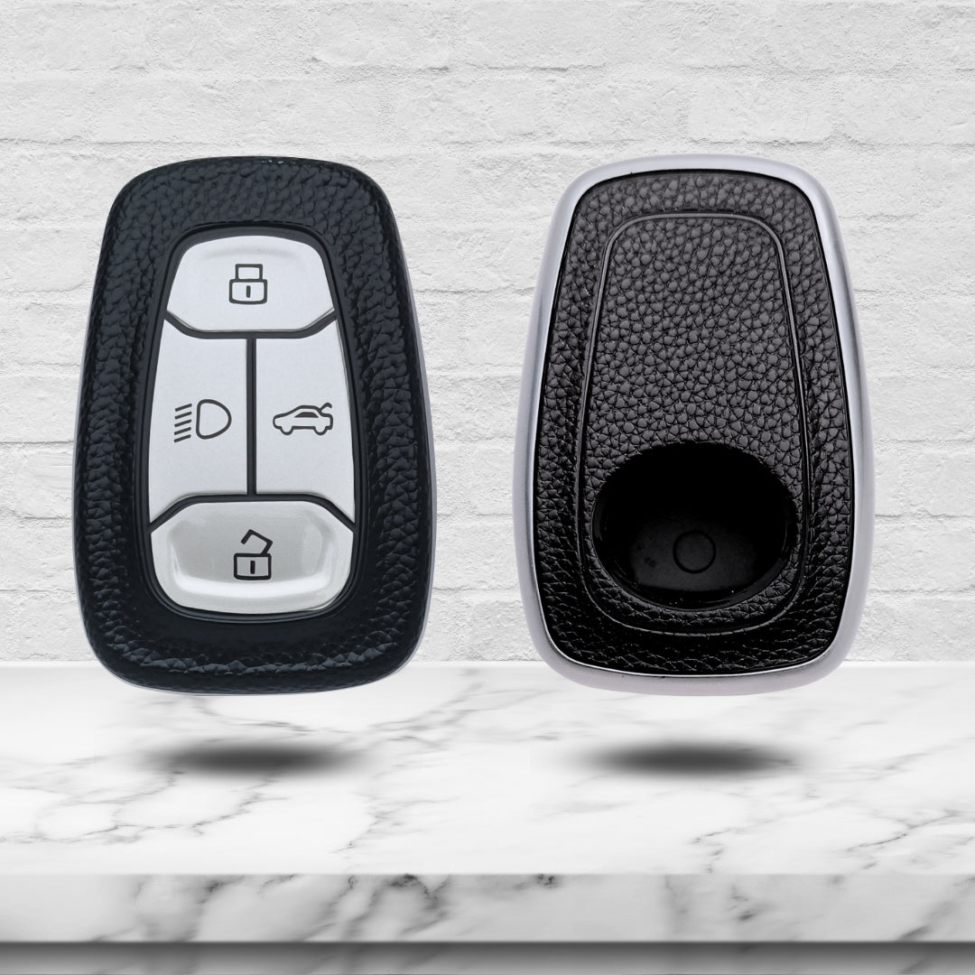 Tata TPU (Artificial) Leather Key Cover with Keychain (Type 4)