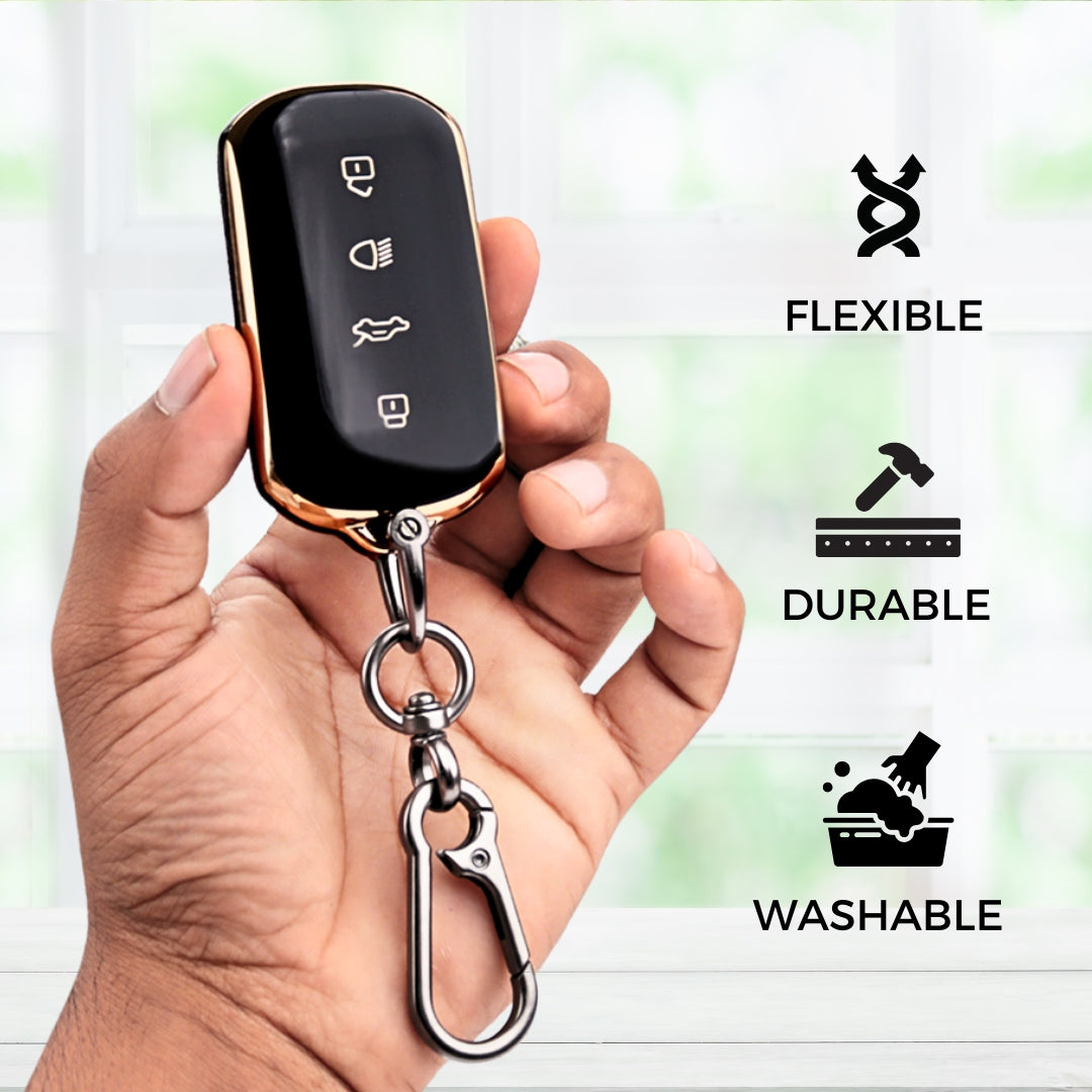 Tata Gold Line TPU Key Cover with Keychain (Type 1)