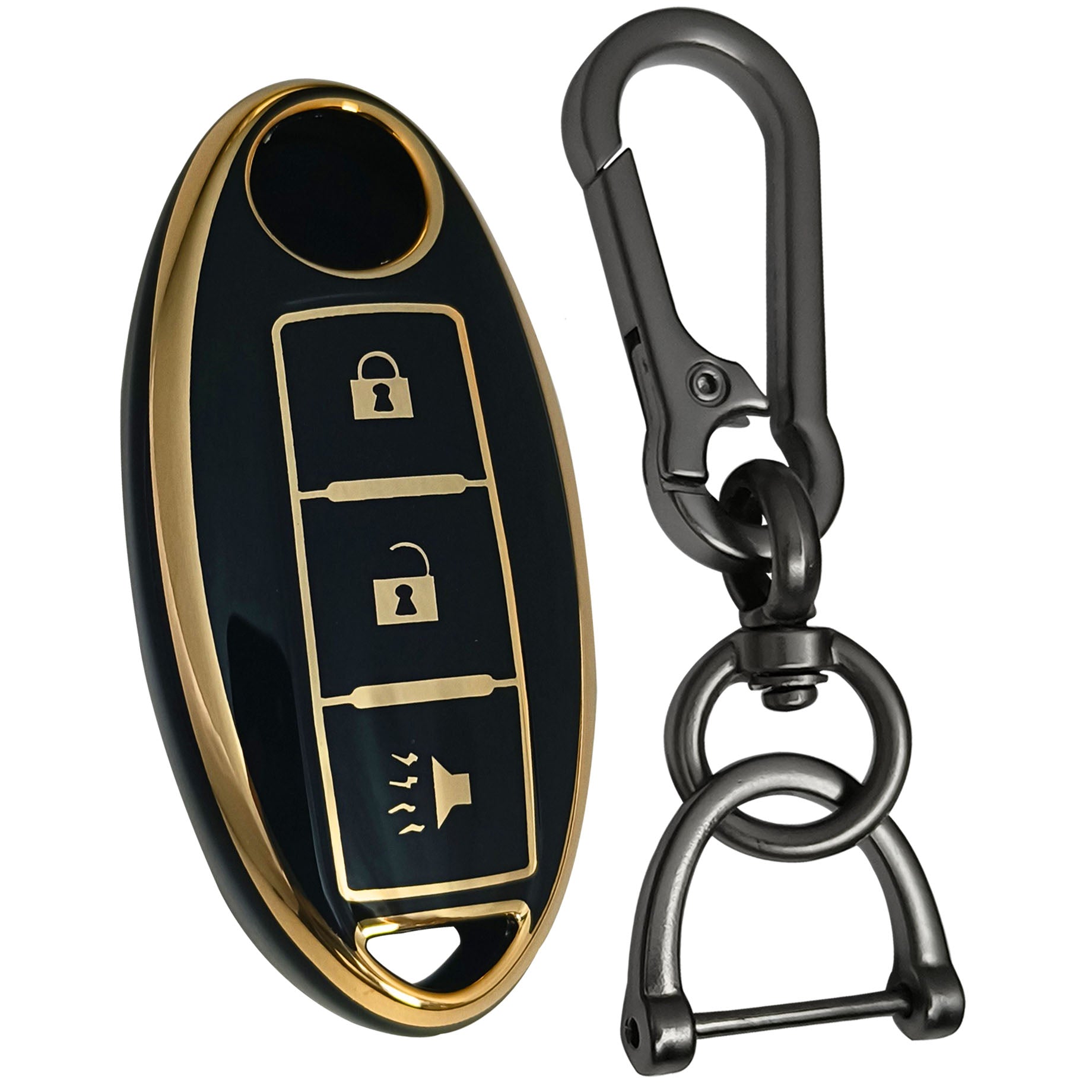 TPU Key Cover for Nissan Micra Sunny Kicks Teana Magnite 3 button Smart Key with Keychain 1