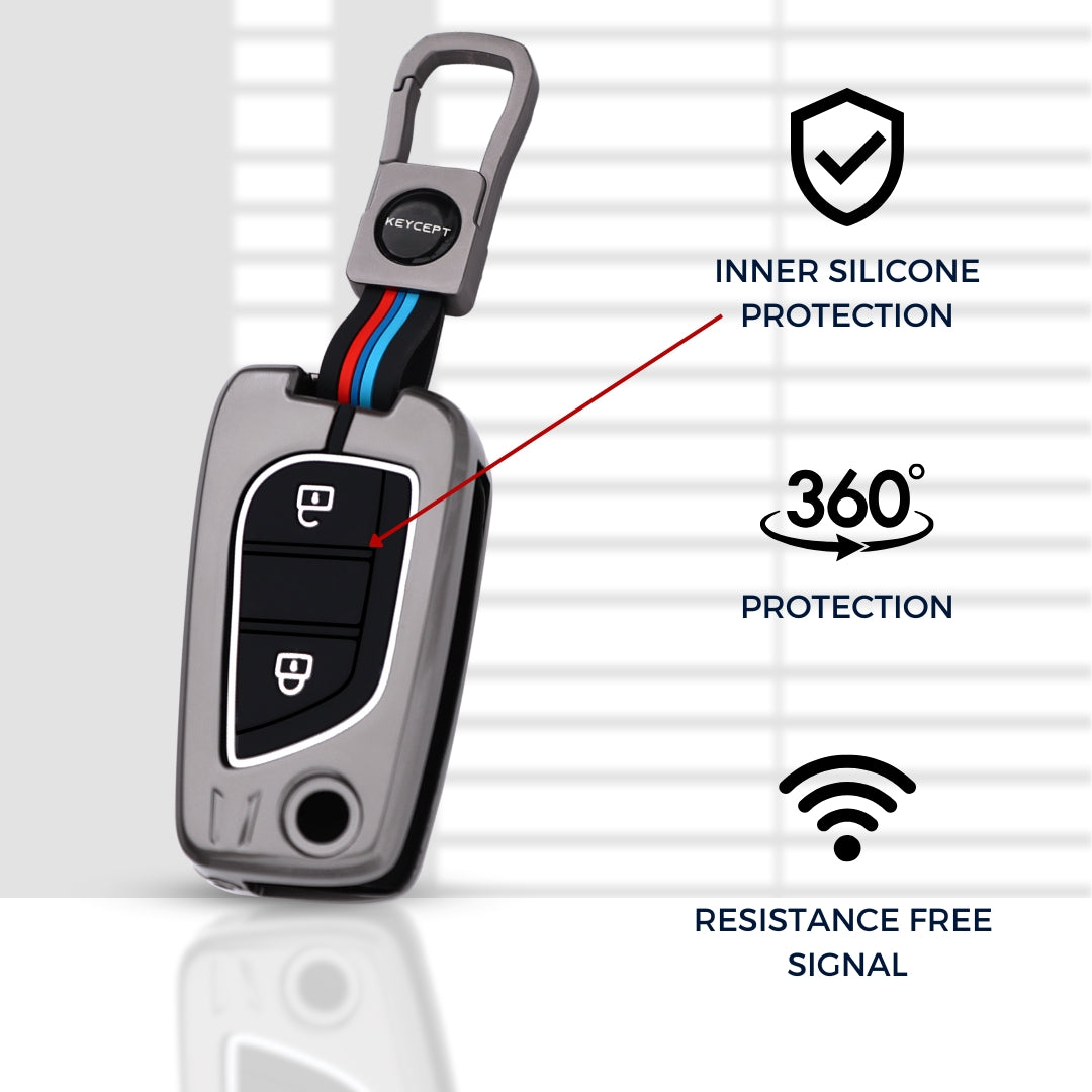 Metal Alloy Key Cover with Keychain (Type M1)