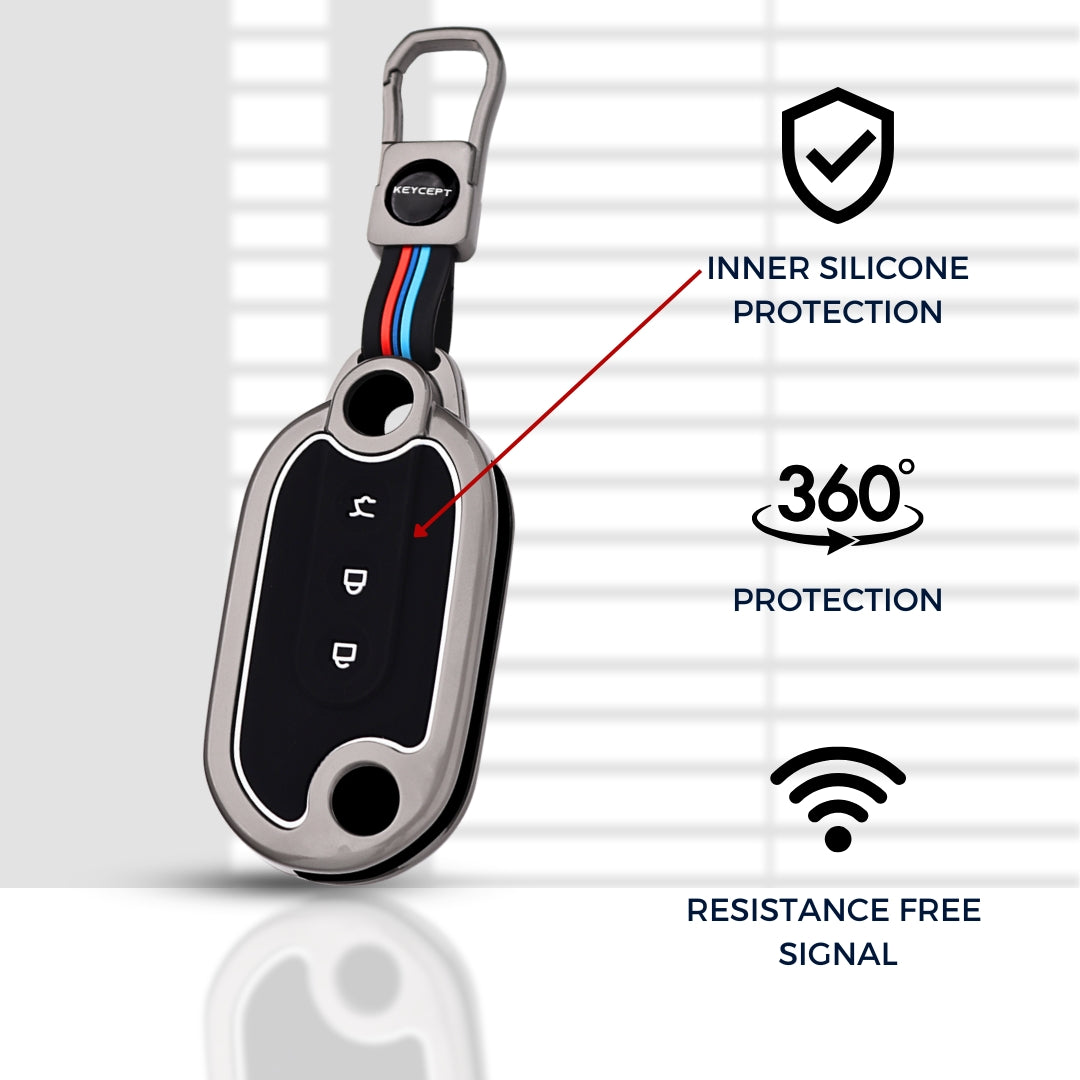 MG Metal Alloy Key Cover with Keychain (Type M1)