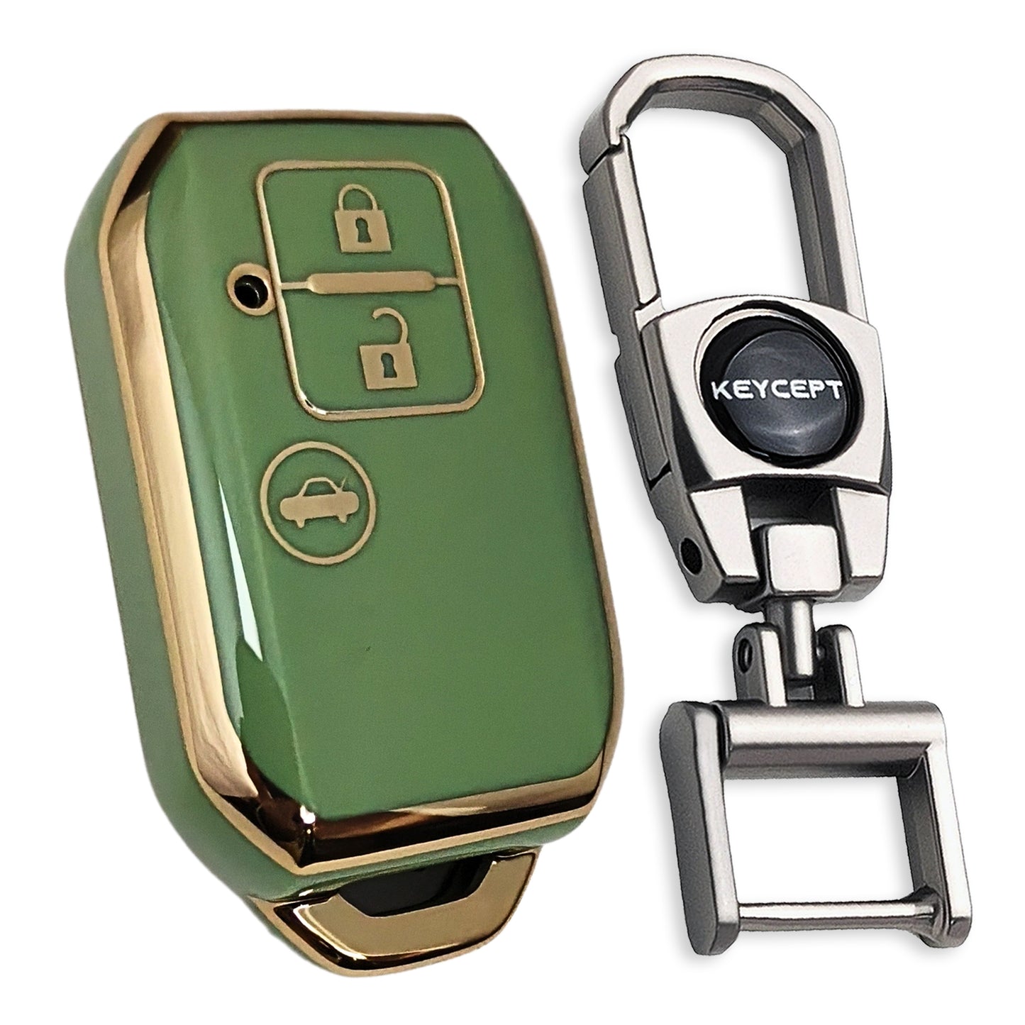 Suzuki Gold Line TPU Key Cover with Keychain (Type 2)