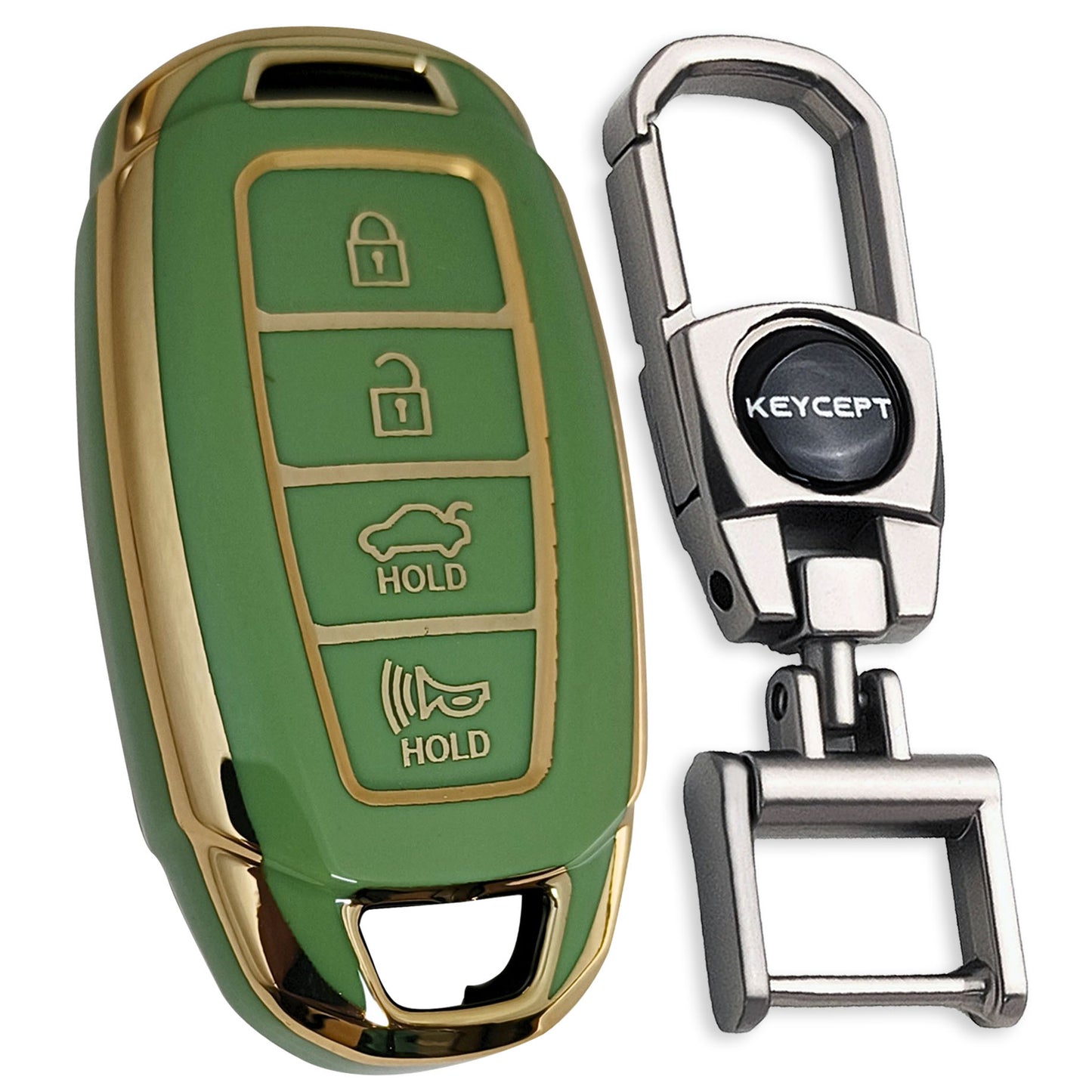 Hyundai Gold Line TPU Key Cover with Keychain (Type 2)