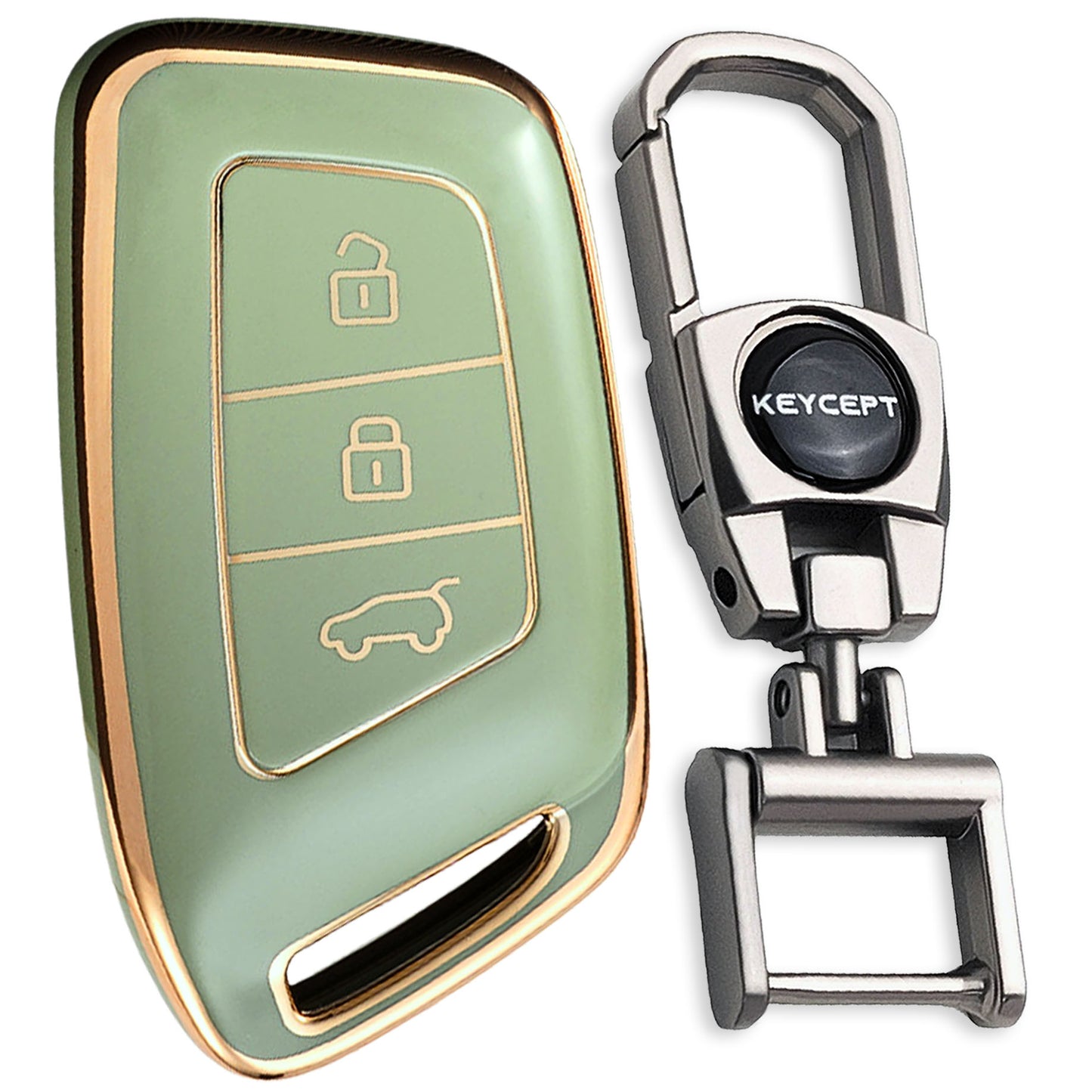 MG Gold Line TPU Key Cover with Keychain (Type 2)